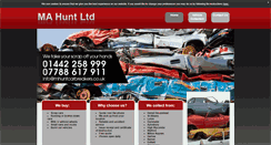 Desktop Screenshot of mhuntcarbreakers.co.uk